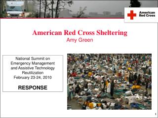 American Red Cross Sheltering Amy Green