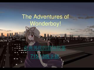 The Adventures of Wonderboy!