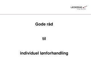 Gode råd til individuel lønforhandling