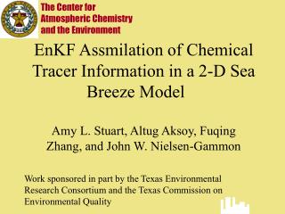 EnKF Assmilation of Chemical Tracer Information in a 2-D Sea Breeze Model