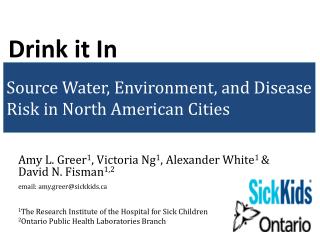 Source Water, Environment, and Disease Risk in North American Cities