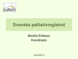 Svenska palliativregistret