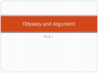 Odyssey and Argument