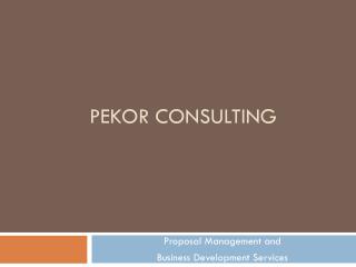 Pekor Consulting