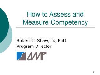 How to Assess and Measure Competency