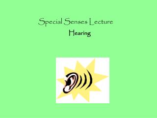 Special Senses Lecture Hearing