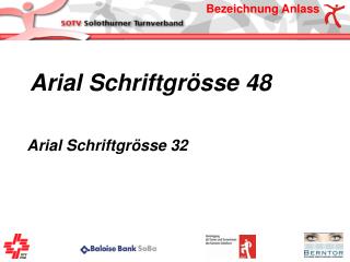 Arial Schriftgrösse 48