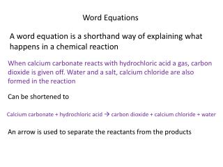 Word Equations