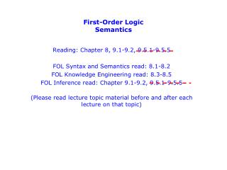 First-Order Logic Semantics