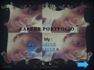 Career portfolio