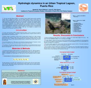 Hydrologic dynamics in an Urban Tropical Lagoon, Puerto Rico