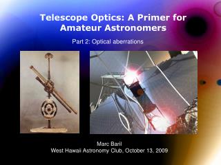 Telescope Optics: A Primer for Amateur Astronomers