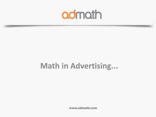Math in Advertising...