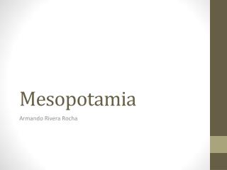 Mesopotamia