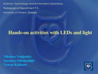 Hands-on activities with LEDs and light