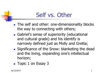 Self vs. Other