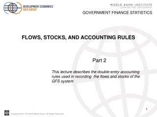 GOVERNMENT FINANCE STATISTICS