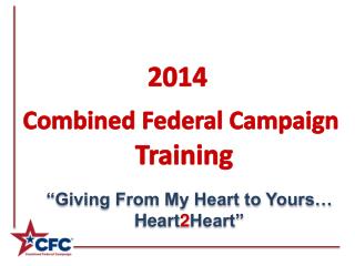 2014 Combined Federal Campaign Training