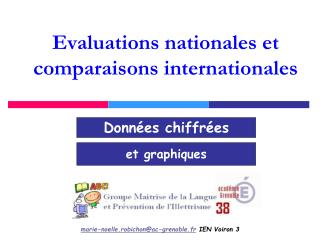 Evaluations nationales et comparaisons internationales