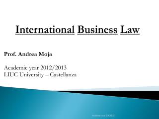 International Business Law