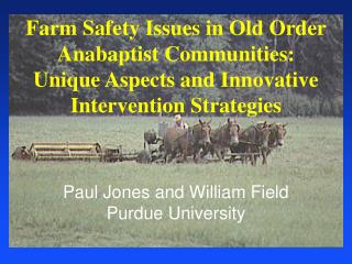 Paul Jones and William Field Purdue University