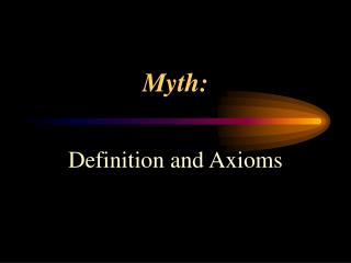 Myth:
