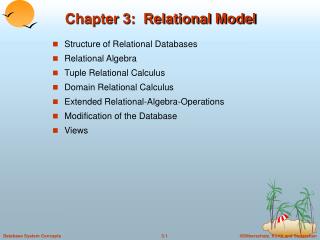 Chapter 3: Relational Model