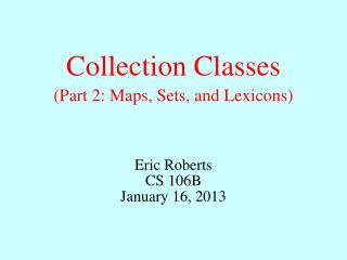 Collection Classes