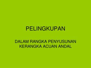 PELINGKUPAN