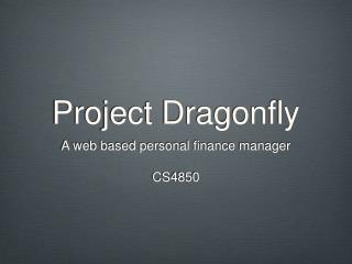 Project Dragonfly