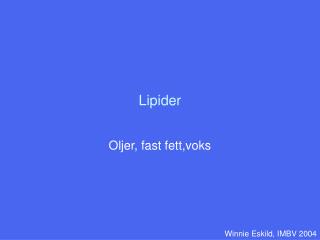 Lipider