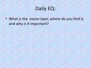 Daily EQ: