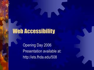 Web Accessibility