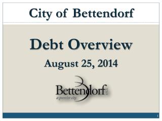 Debt Overview August 25, 2014