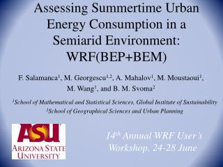 Assessing Summertime Urban Energy Consumption in a Semiarid Environment: WRF(BEP+BEM)