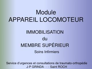 Module APPAREIL LOCOMOTEUR