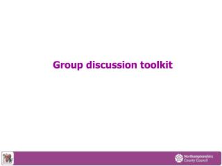 Group discussion toolkit