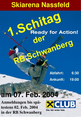 Schitag der RB Schwanberg