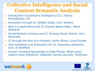 Collective Intelligence and Social Content Semantic Analysis