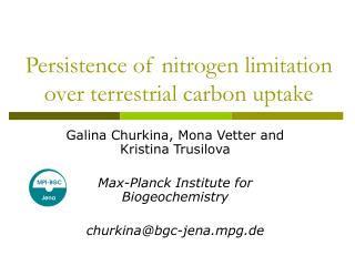 Persistence of nitrogen limitation over terrestrial carbon uptake