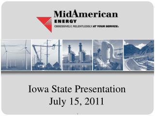 Iowa State Presentation July 15, 2011