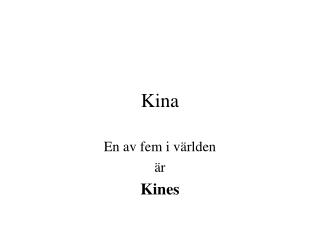 Kina