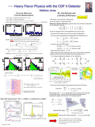 A B 0 s meson is a bound state of (bs) quarks. An anti-B 0 s meson is a (bs) bound state.