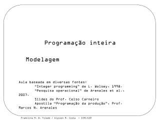 Programação inteira