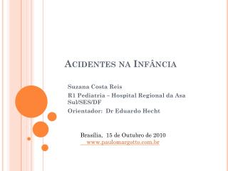 Acidentes na Infância