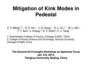 Mitigation of Kink Modes in Pedestal