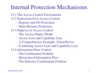 Internal Protection Mechanisms