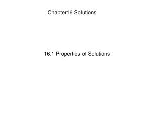 Chapter16 Solutions
