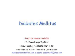 Diabetes Mellitus