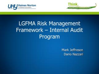 LGFMA Risk Management Framework – Internal Audit Program